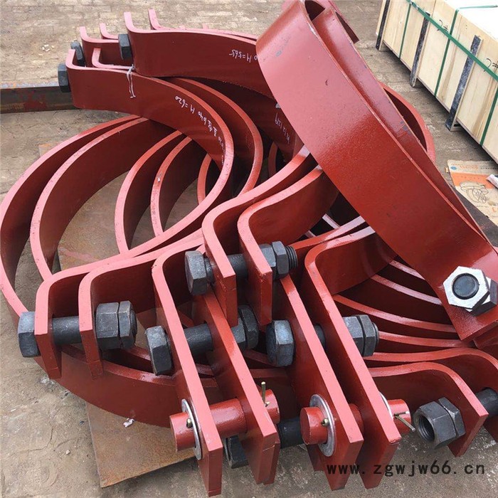 齐鑫105 立管管夹 夹式滑动支座 立管管担 三孔管夹 汽水发电厂配件图3