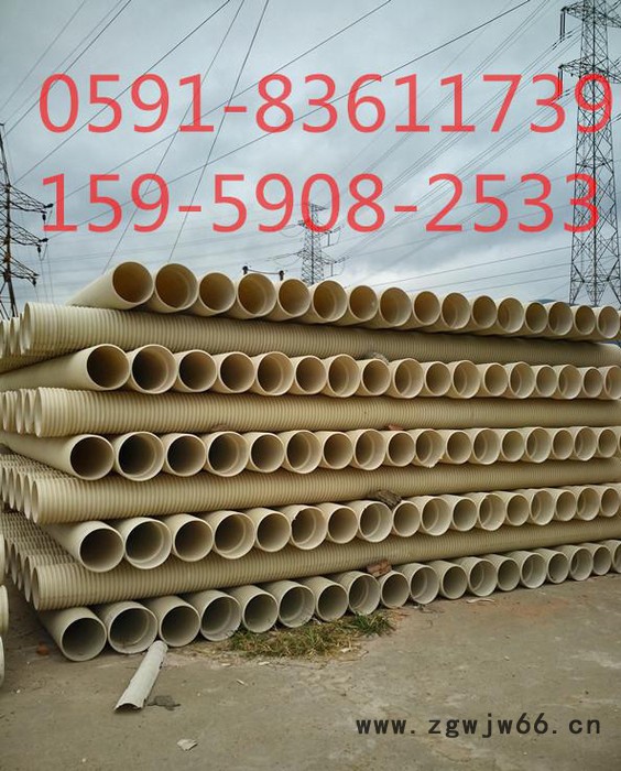 直销 宁德HDPE双壁波纹管DN500混凝土井盖图2