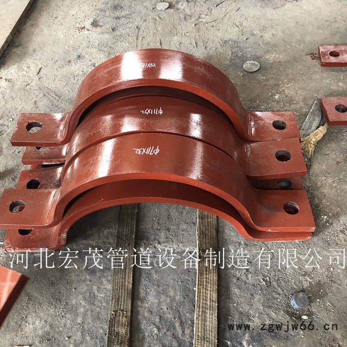 宏茂管夹厂家现货 保冷管夹 D6型管夹横担 D3双孔短管夹 U型管夹图5