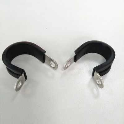 北京易科橡胶管夹 不锈钢R型管夹  线卡 骑马卡