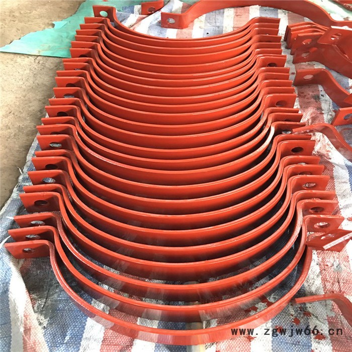 齐鑫A5 基准型双螺栓管夹 重型双螺栓管夹 U形螺栓 U形螺栓带角钢 三螺栓管夹 汽水发电厂配件图2