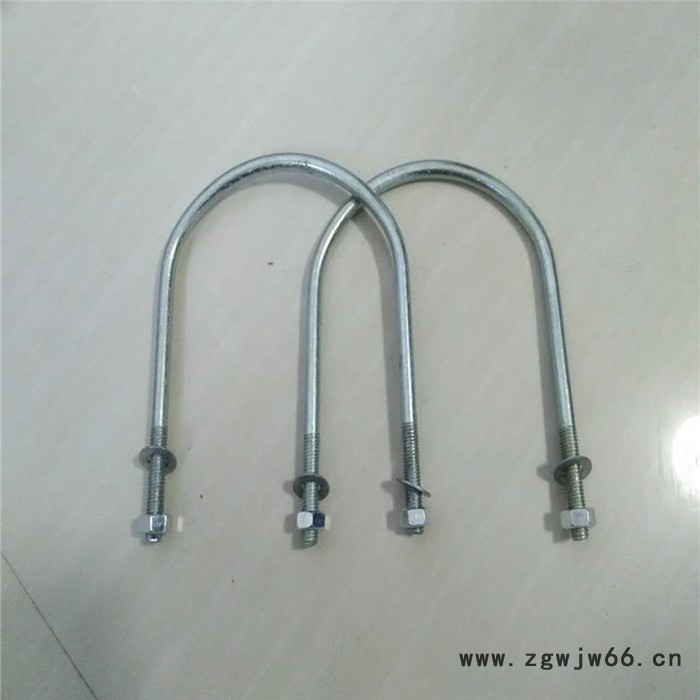齐鑫A5 基准型双螺栓管夹 重型双螺栓管夹 U形螺栓 U形螺栓带角钢 三螺栓管夹 汽水发电厂配件图4