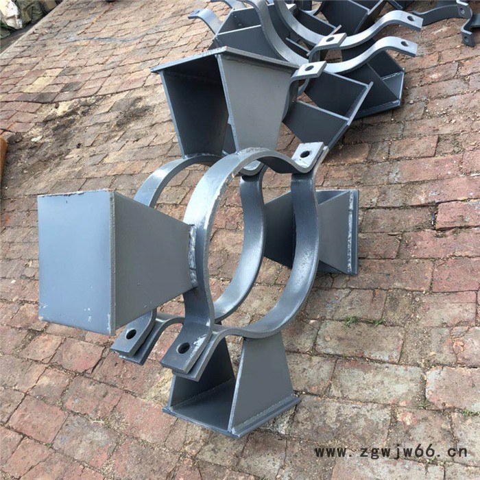 齐鑫114 单径向限位支座 管夹固定支座 夹式导向支座 发电厂配件图2
