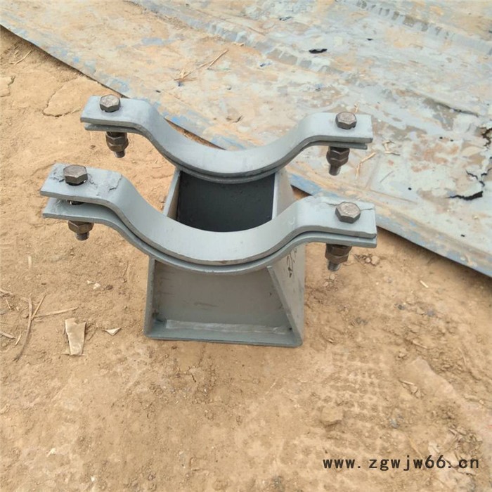 管道支座 管夹固定支座 管夹滑动支座 齐鑫图2