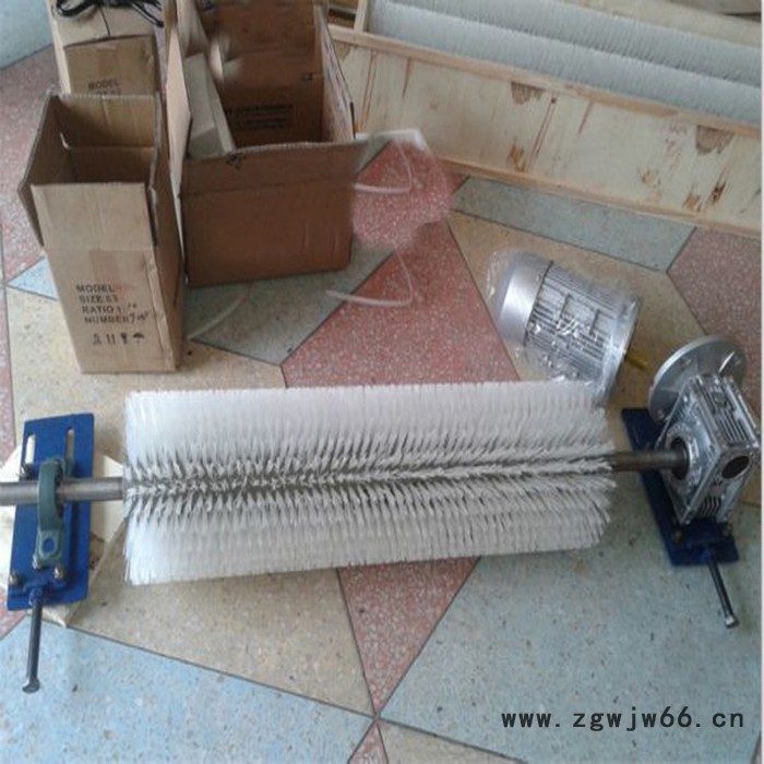 天向输送机毛刷清扫器 滚筒毛刷清扫器 皮带毛刷清扫器批发图3