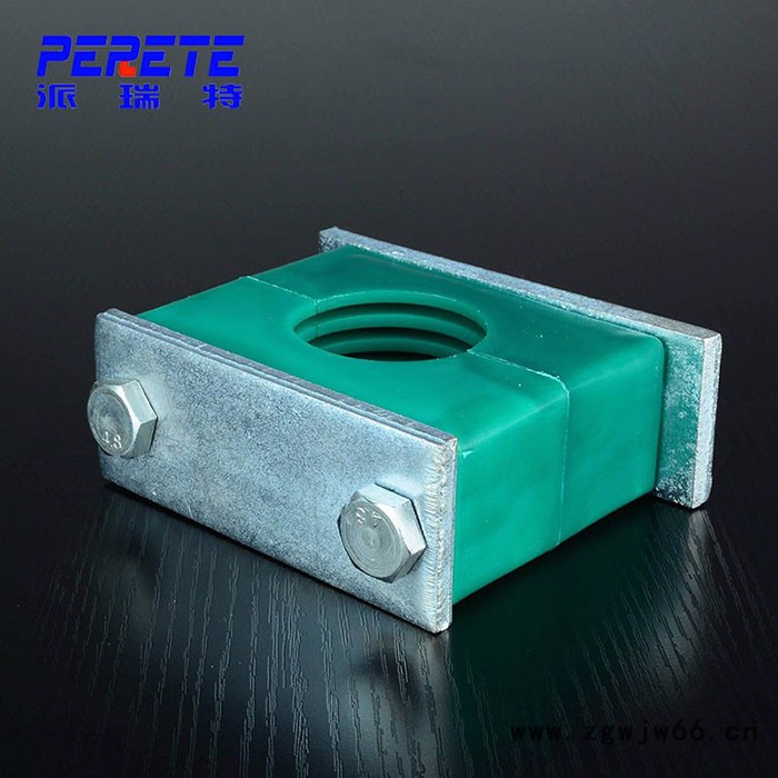 西德福标准管夹 轻型单孔导轨管夹 绿色塑料管夹 船用液压油管固定件图5