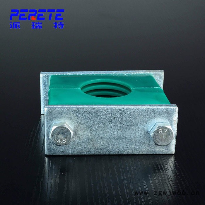 西德福标准管夹 轻型单孔导轨管夹 绿色塑料管夹 船用液压油管固定件图6