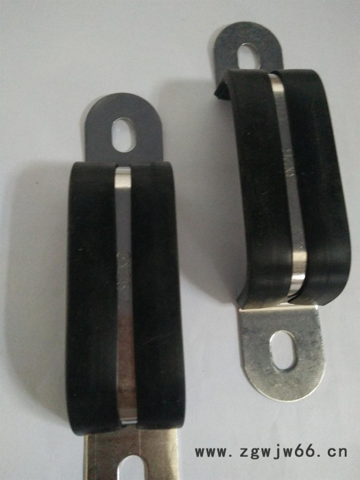 U型 多管管夹  包胶骑马卡 R型连胶条卡箍 软管紧固夹 线束固定夹图3