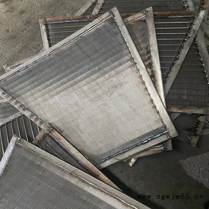 铭哲洗沙用不锈钢条缝筛网 条形筛网 滚筒筛筛网 耐磨楔形丝焊接筛板