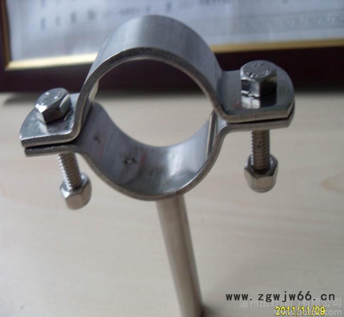 扁钢管支架 元钢管卡子 焊接式固定管夹图2
