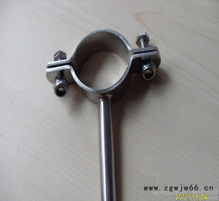 扁钢管支架 元钢管卡子 焊接式固定管夹图3