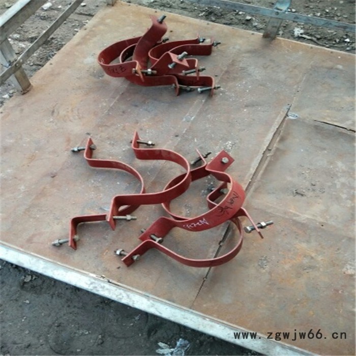 齐鑫D2 三孔短管夹  双孔短管夹  焊接单板   焊接双板  管夹横担图6