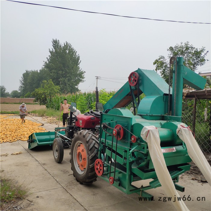 推荐单滚筒玉米脱粒机 拖拉机后置式打棒子机 甩棰式打粒机图5