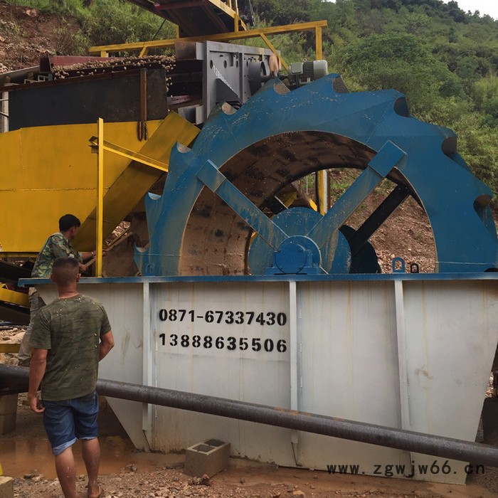 节能轮式滚筒洗砂机 矿山洗砂设备 大型环保砂石分离设备 金马机械 轮式洗砂机,小型洗砂机,昆明洗砂机,螺旋洗砂机,洗砂机图8