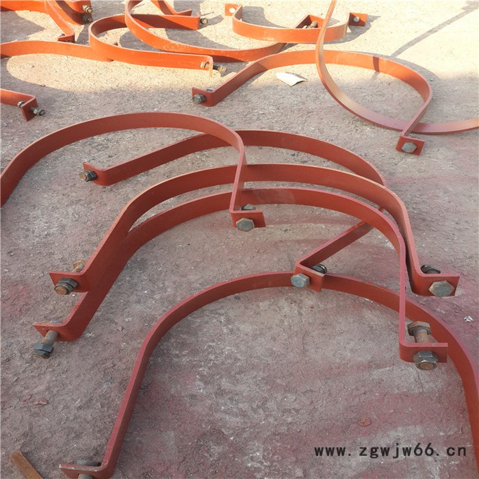 齐鑫A4 紧固管卡 导向管卡 双排螺栓管夹 基准型双螺栓管夹 化工厂配件 发货及时图2