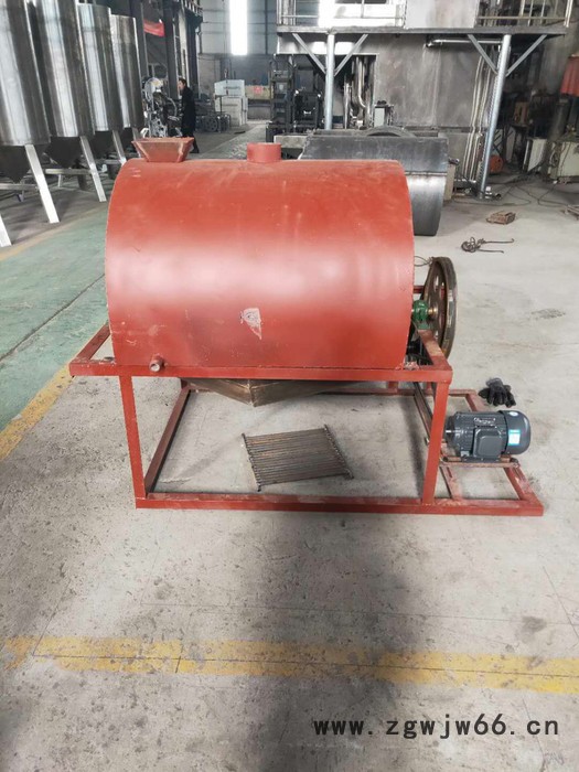 现林石磨小磨香油流水线设备-电动滚筒芝麻炒锅-花生坚果铁质炒锅-香味浓郁-图6