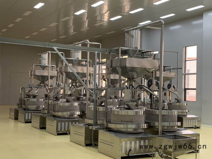 现林石磨小磨香油流水线设备-电动滚筒芝麻炒锅-花生坚果铁质炒锅-香味浓郁-图7