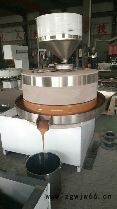 现林石磨小磨香油流水线设备-电动滚筒芝麻炒锅-花生坚果铁质炒锅-香味浓郁-图4