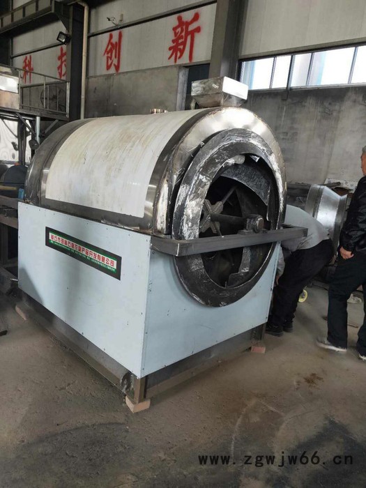 现林石磨小磨香油流水线设备-电动滚筒芝麻炒锅-花生坚果铁质炒锅-香味浓郁-图2