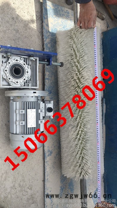 皮带机电动滚筒刷式清扫器AYXQ-B1000 电动毛刷清扫器 旋转式滚刷清扫器图5