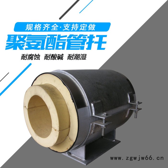 抗震空调聚氨酯黄色保温管管夹 铜管支架 保温管托C型钢管夹P型管卡DN20-DN1200圣彼德厂家图3