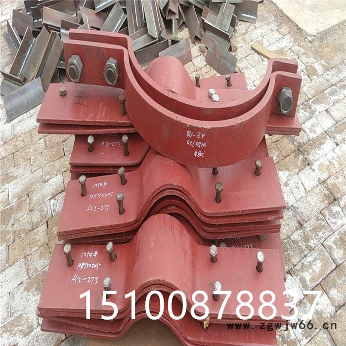 齐鑫D6 管夹横担 焊接横担 立管管夹 发电厂配件 根据图纸可订制图5