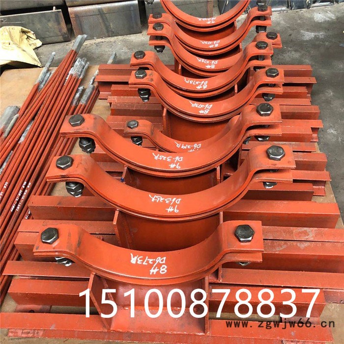 齐鑫D6 管夹横担 焊接横担 立管管夹 发电厂配件 根据图纸可订制图2