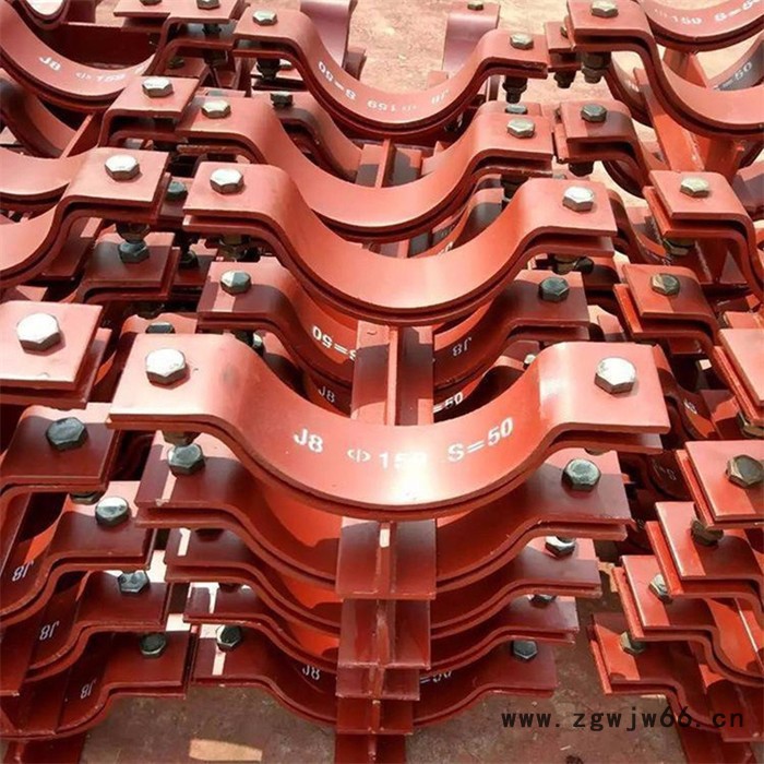 管道吊架支座 管夹固定支座 管夹 蒸汽管道蛭石隔热管托支吊架图2