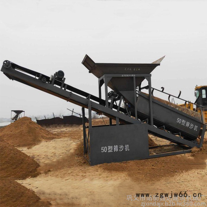 鑫达30型筛沙机生产厂家 滚筒筛沙机报价 沙场筛沙机器 河沙振动筛沙机设备价格表图2