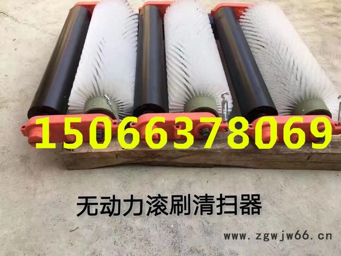 被动式毛刷清扫器 滚筒皮带清扫器 水泥厂专用被动滚刷清扫器图2