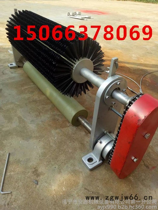 被动式毛刷清扫器 滚筒皮带清扫器 水泥厂专用被动滚刷清扫器图4