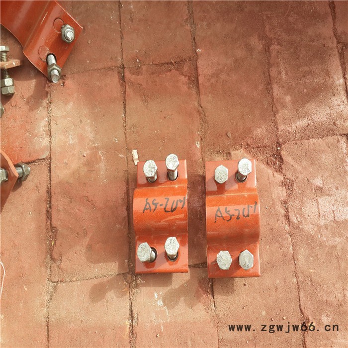 齐鑫A9-3（50） 双排螺栓管夹 四螺栓管夹 双排螺栓压紧管卡管架零部件图5