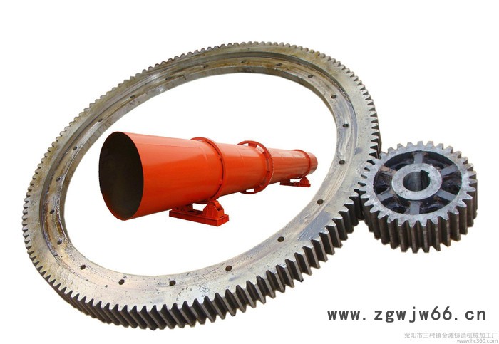 Φ0.6米滚筒烘干机齿圈 跑带 小齿轮 托轮 支架图2