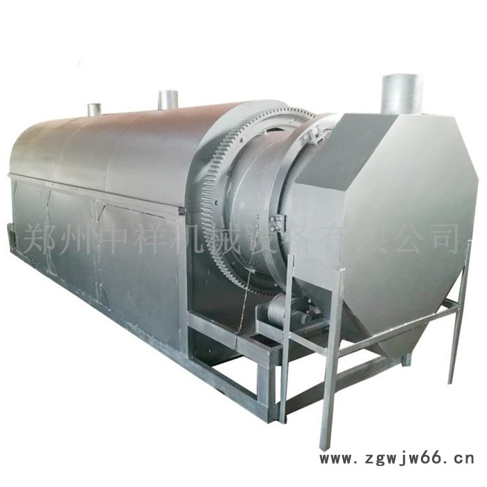 木屑药渣电加热滚筒烘干机 果渣粮食抽气除尘间歇式小型滚筒烘干机图6