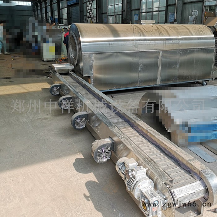 木屑药渣电加热滚筒烘干机 果渣粮食抽气除尘间歇式小型滚筒烘干机图2