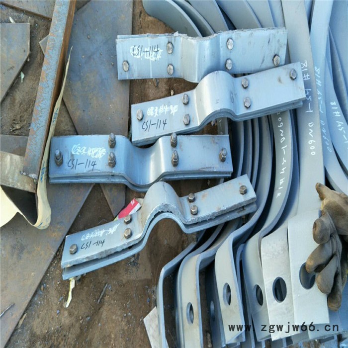 重型双螺栓管夹 三螺栓管夹A9-1 双排管夹 沧州齐鑫厂家大量供应图3