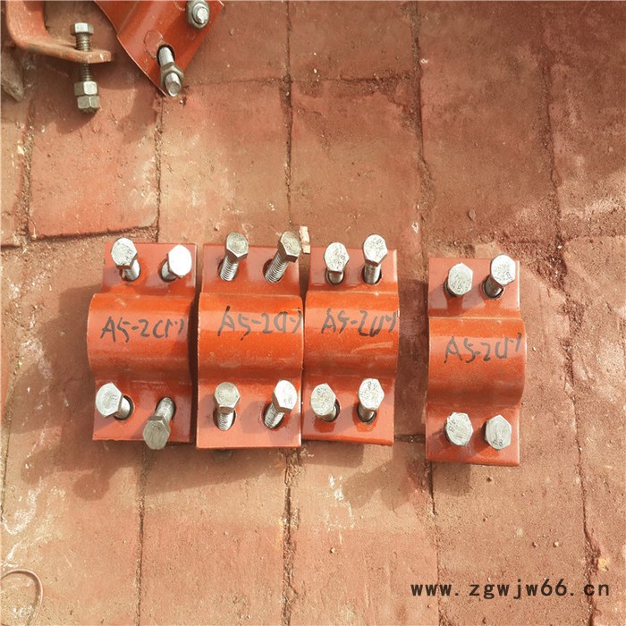 齐鑫A6 基准型双螺栓管夹重型双头螺栓管夹双螺栓管夹(保温)双螺栓管夹(支托用)管架标准零部件图3