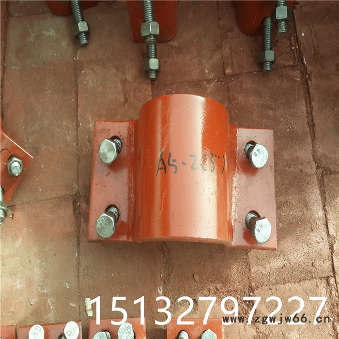 齐鑫A6 基准型双螺栓管夹重型双头螺栓管夹双螺栓管夹(保温)双螺栓管夹(支托用)管架标准零部件图2
