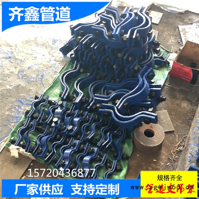 齐鑫厂家供应GS2单拉杆短管夹 无保温管道管夹图4