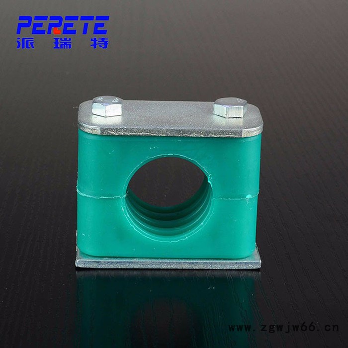 批发外六角单孔塑料管夹 外六角螺栓加盖管夹 轻型外六角管夹图3