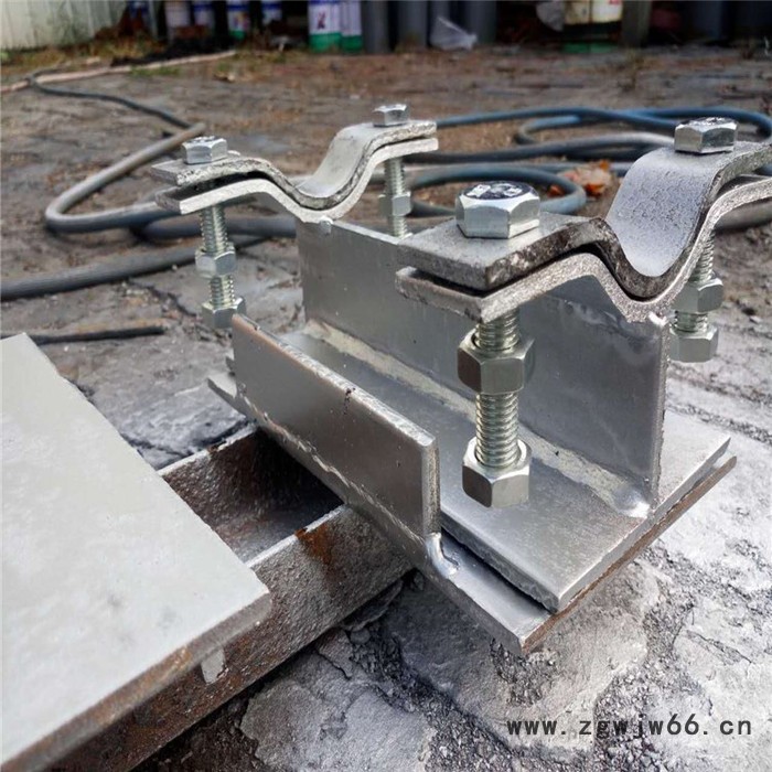 齐鑫生产管道支吊架，Z1管夹固定支座，焊接固定支座，保冷管夹管座图4