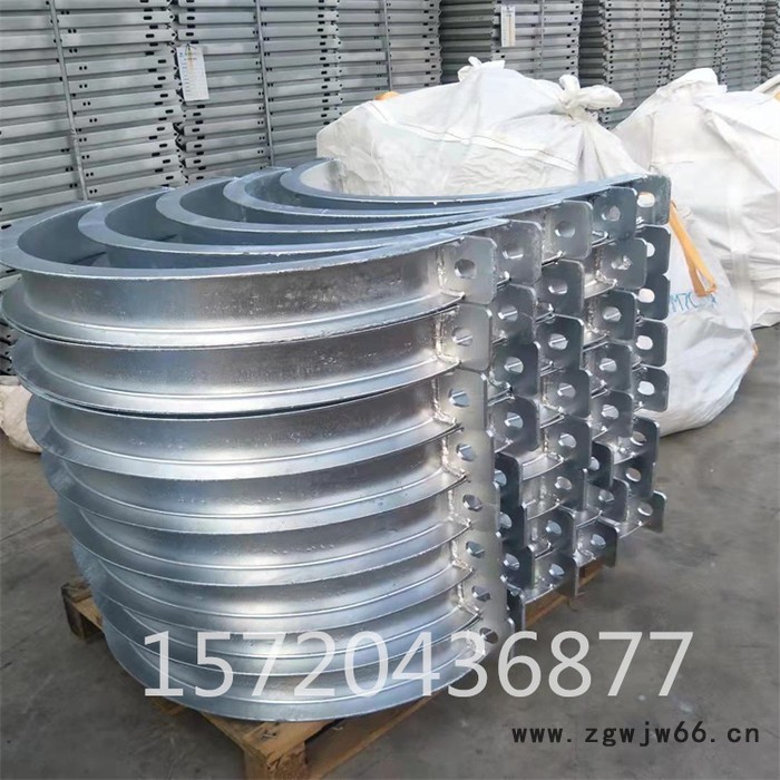 PS0-061钢管管夹DN1300扁钢抱箍厂家标准生产图3