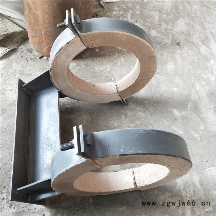 陕西  固定隔热管托  管夹管托   皓刚管道厂家图2