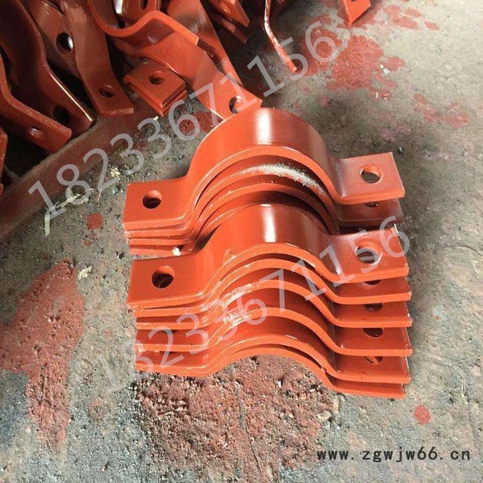 金帆顺DN15-DN2000 长管夹 基准型 双螺栓管夹  三孔管夹  加工定制图5