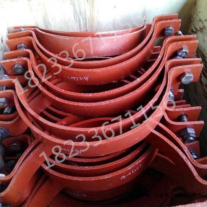 金帆顺DN15-DN2000 长管夹 基准型 双螺栓管夹  三孔管夹  加工定制图4