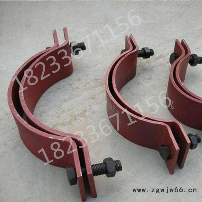 金帆顺DN15-DN2000 长管夹 基准型 双螺栓管夹  三孔管夹  加工定制图3