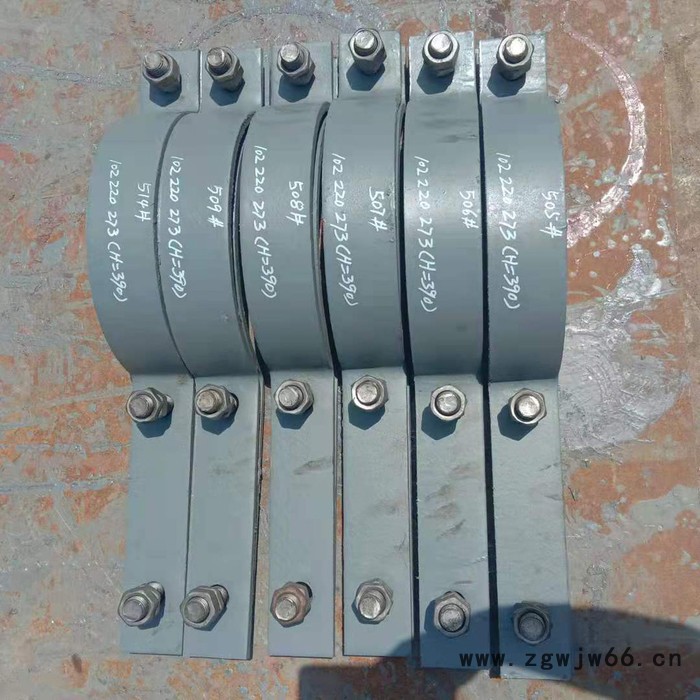 齐鑫102 三孔管夹 C形螺杆管夹 C形钢带管夹 发电厂配件图2