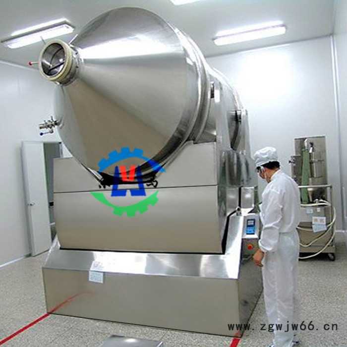 乐马机械LME-300型二维混合机，卧式干粉体滚筒式二维运动混合机图3