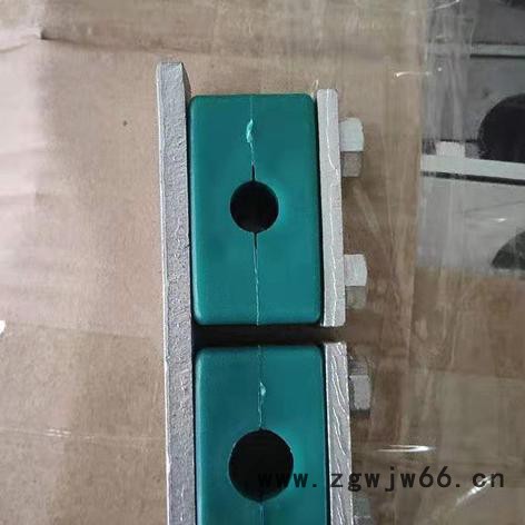 厂家直供YUTEDN10-DN3000轻型/重型/双孔 塑料管夹 尼龙管夹 双螺栓三联塑料管夹 铝合金管夹图4