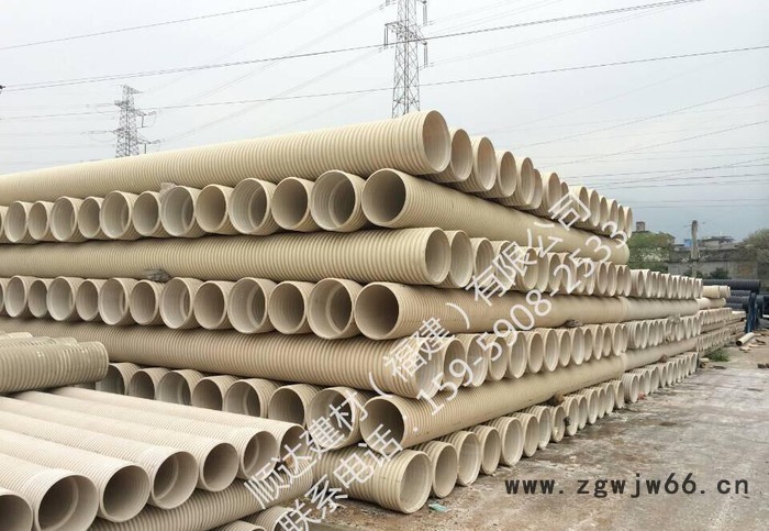 直销 福建u-pvc双壁波纹管600混凝土井盖图1